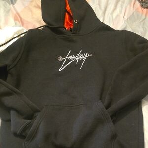 Black Hoodie with Embroidered Logo